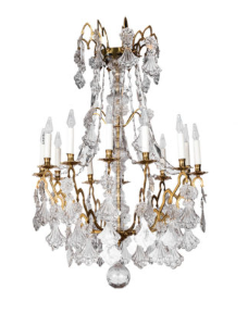 Gilt bronze chandelier